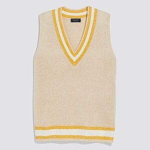 NWOT Vineyard Vines Linen Cashmere Varsity Vest